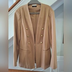 Lane Bryant Tan Blazer Jacket Size 14